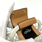 FENDI Handbag 8BH388 Rubber, Leather white Basket small
