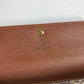 LOUIS VUITTON Long Wallet Purse M61726 Monogram canvas Brown Monogram Portomon Credit Women Used Authentic