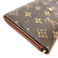 LOUIS VUITTON Long Wallet Purse M61726 Monogram canvas Brown Monogram Portomon Credit Women Used Authentic