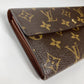 LOUIS VUITTON Long Wallet Purse M61726 Monogram canvas Brown Monogram Portomon Credit Women Used Authentic