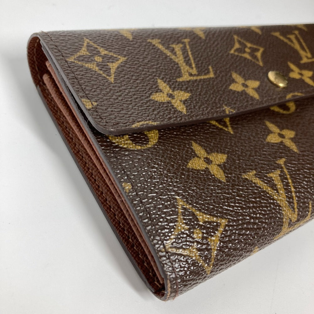 LOUIS VUITTON Long Wallet Purse M61726 Monogram canvas Brown Monogram Portomon Credit Women Used Authentic