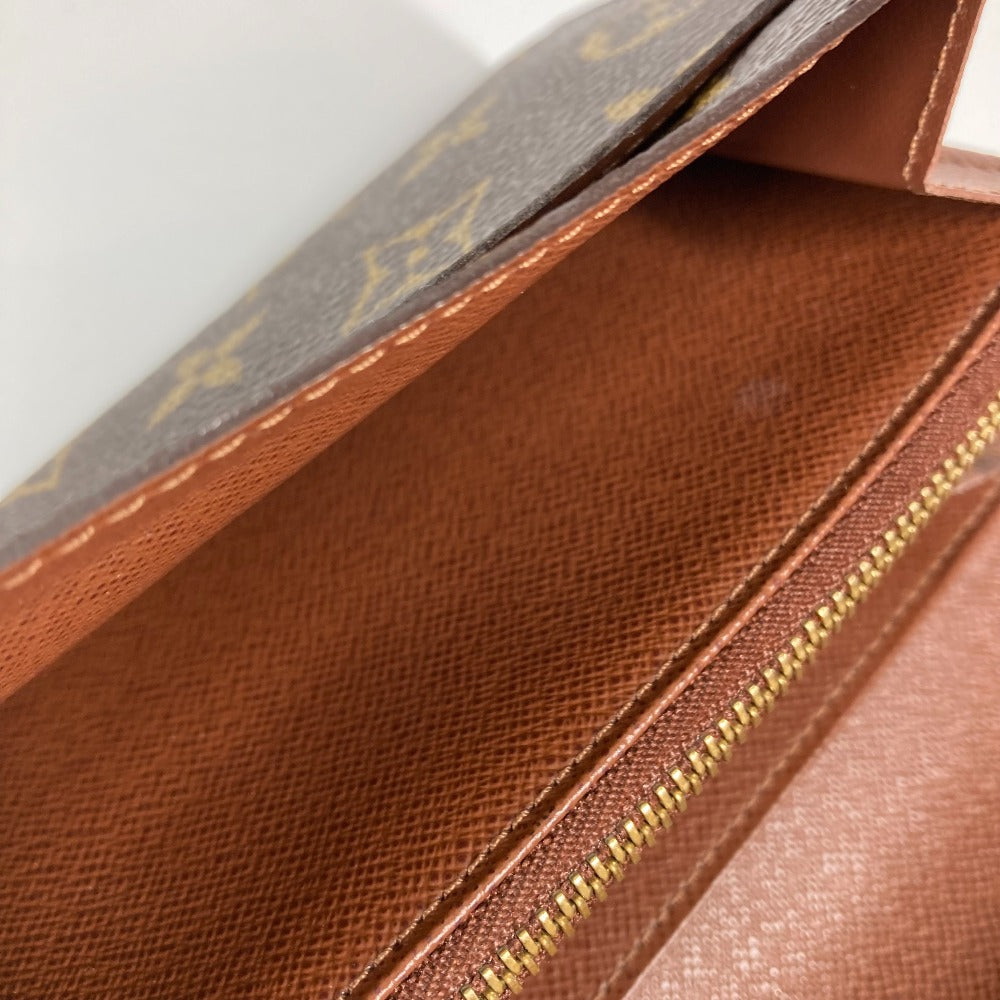 LOUIS VUITTON Long Wallet Purse M61726 Monogram canvas Brown Monogram Portomon Credit Women Used Authentic