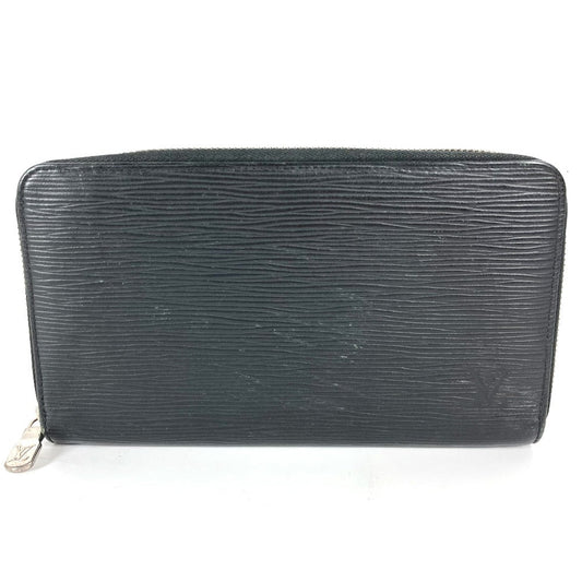 LOUIS VUITTON Long Wallet Purse M62643  Epi Leather black Epi Zippy Organizer NM mens Used Authentic
