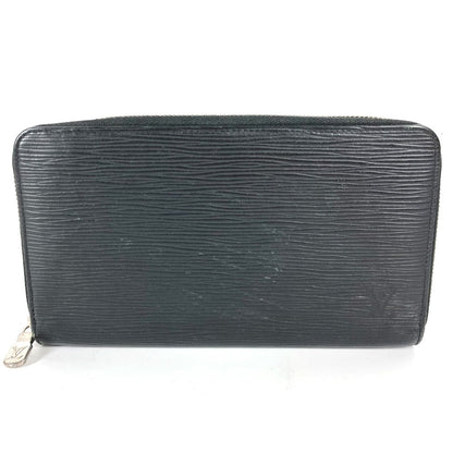 LOUIS VUITTON Long Wallet Purse M62643  Epi Leather black Epi Zippy Organizer NM mens Used Authentic