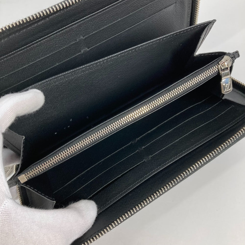 LOUIS VUITTON Long Wallet Purse M62643  Epi Leather black Epi Zippy Organizer NM mens Used Authentic