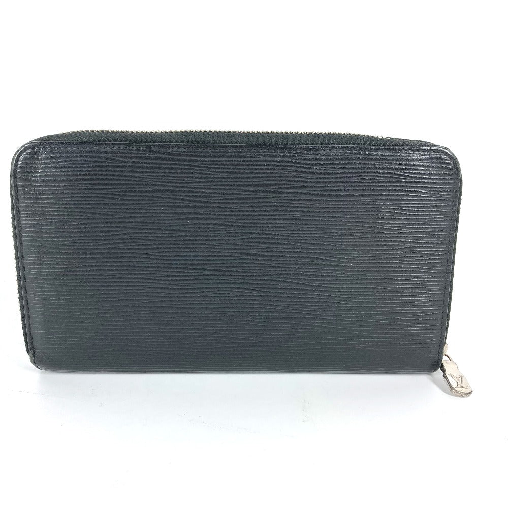 LOUIS VUITTON Long Wallet Purse M62643  Epi Leather black Epi Zippy Organizer NM mens Used Authentic
