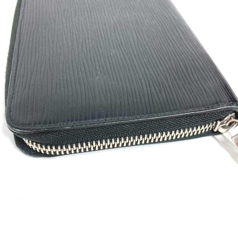 LOUIS VUITTON Long Wallet Purse M62643  Epi Leather black Epi Zippy Organizer NM mens Used Authentic