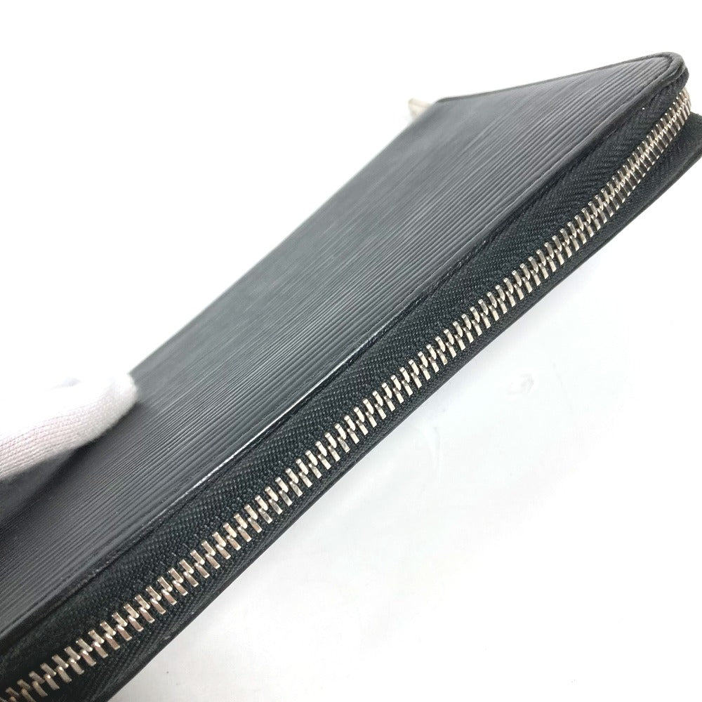 LOUIS VUITTON Long Wallet Purse M62643  Epi Leather black Epi Zippy Organizer NM mens Used Authentic