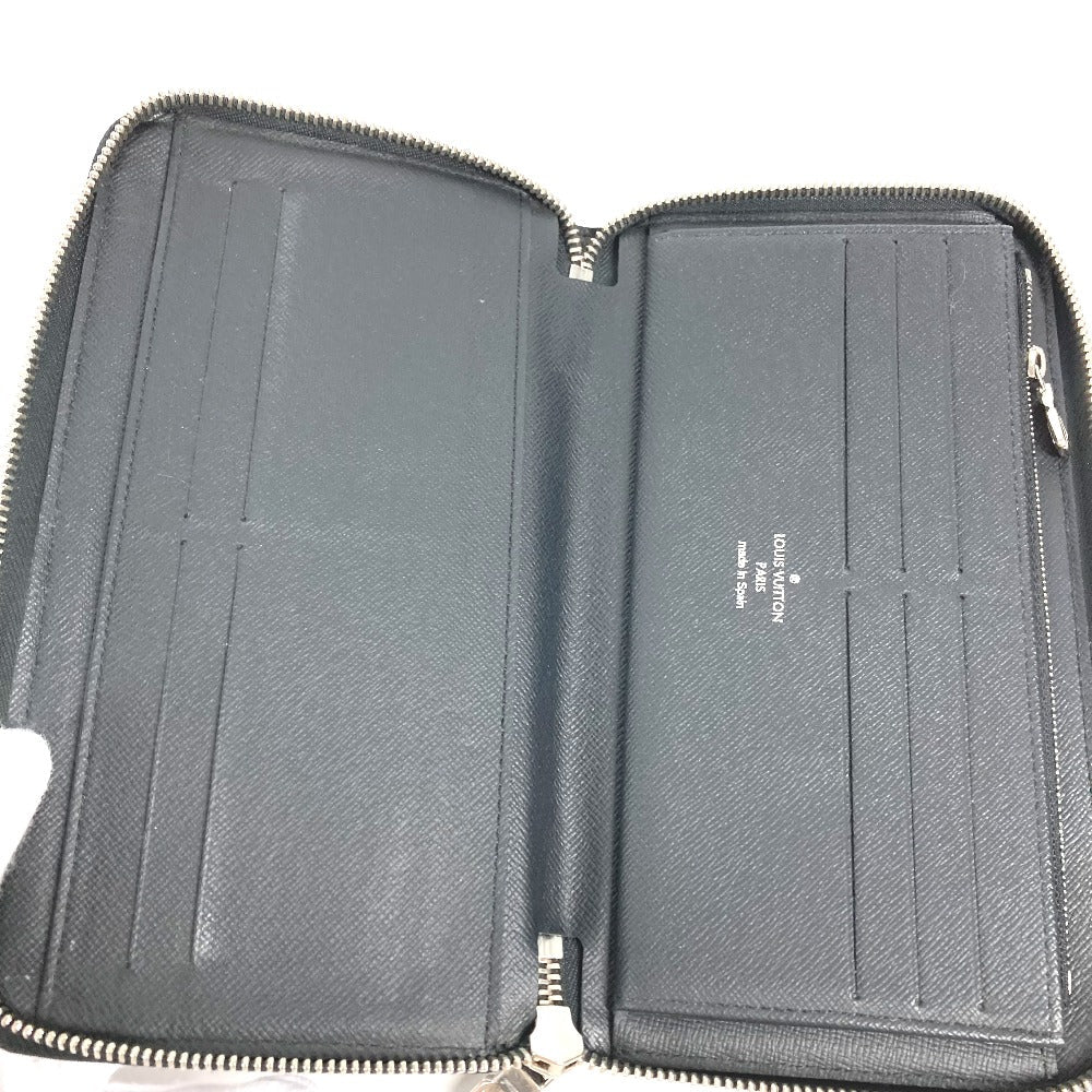 LOUIS VUITTON Long Wallet Purse M62643  Epi Leather black Epi Zippy Organizer NM mens Used Authentic