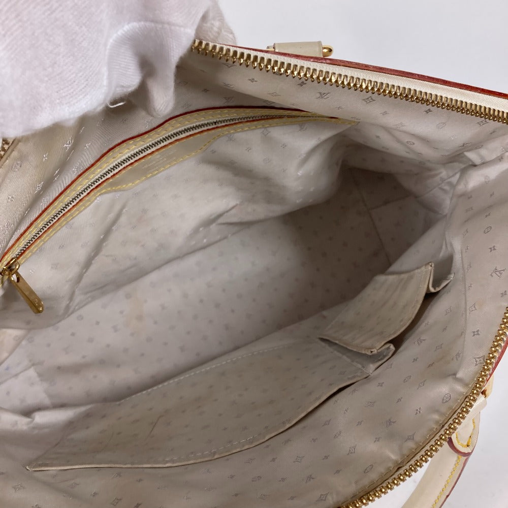 LOUIS VUITTON Handbag M91874 Suhari leather white Suhari LockitMM