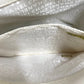 CHANEL Shoulder Bag canvas Gray x white Windows line Handbag Women Used Authentic
