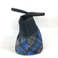 PRADA Shoulder Bag Nylon black check Bag Women Used Authentic