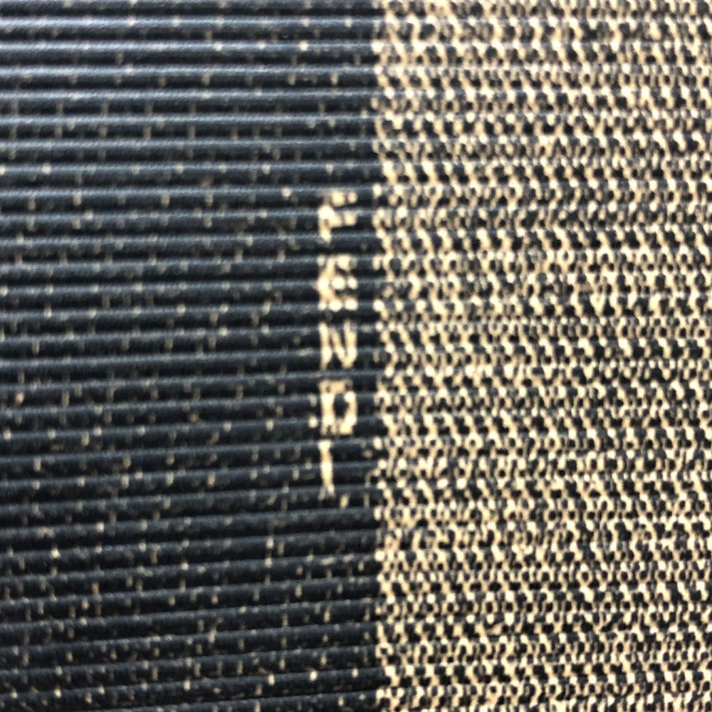 FENDI Tote Bag PVC, Leather khaki Pecan logo Women Used Authentic