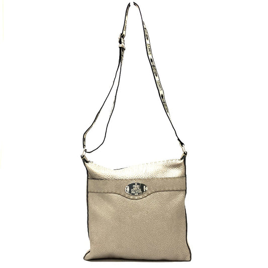 FENDI Shoulder Bag leather Metallic color Celeria Women Used Authentic