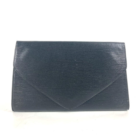 LOUIS VUITTON Clutch bag M52632 Epi Leather black Epi Art deco Women Used Authentic