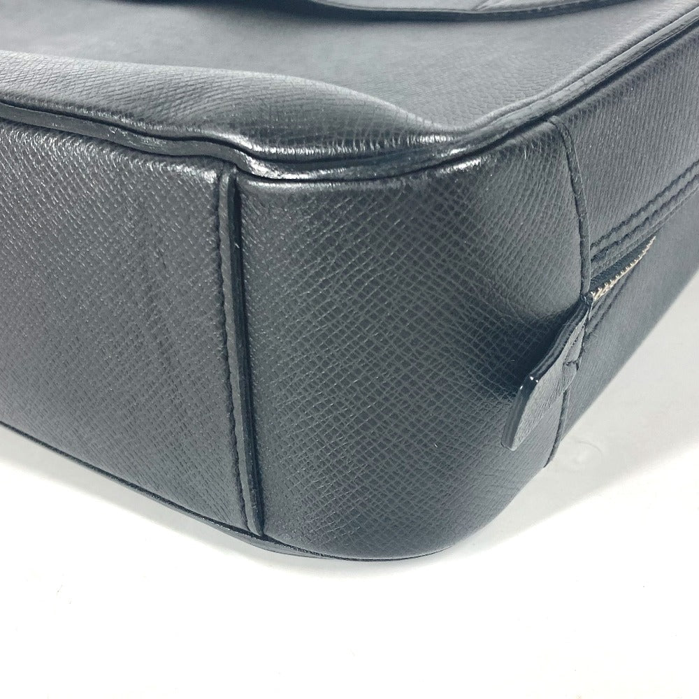 LOUIS VUITTON Business bag M32772  Taiga Leather black Taiga Neo Alexander mens Used Authentic