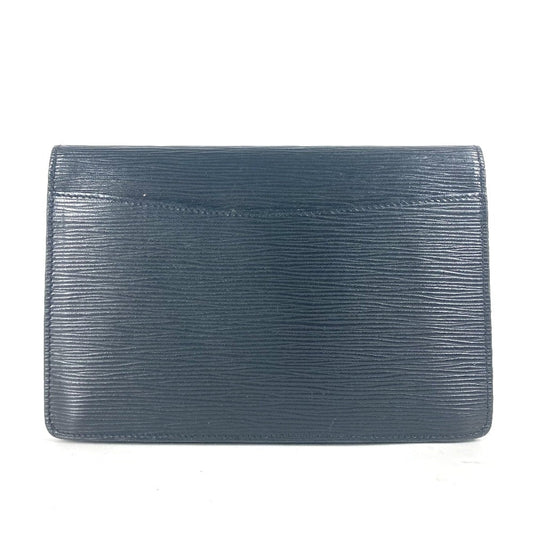 LOUIS VUITTON Clutch bag M52662 Epi Leather black Epi Montaigne 23 Women Used Authentic
