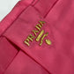PRADA Clutch bag Nylon pink With strap Ribbon Ribon Women Used Authentic
