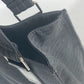 Dior Tote Bag Leather / canvas black Vertical all-logo Women Used Authentic