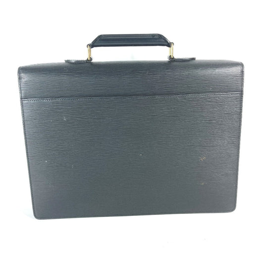 LOUIS VUITTON Business bag M54412 Epi Leather black Epi Cerviet ambassador mens Used Authentic