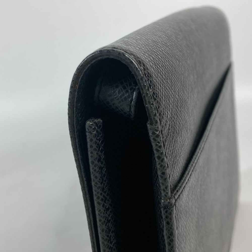 LOUIS VUITTON business bag  M30782 Taiga Leather black Taiga Selenga mens Used Authentic