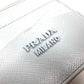 PRADA Coin case saffiano leather blue logo Women Secondhand Authentic