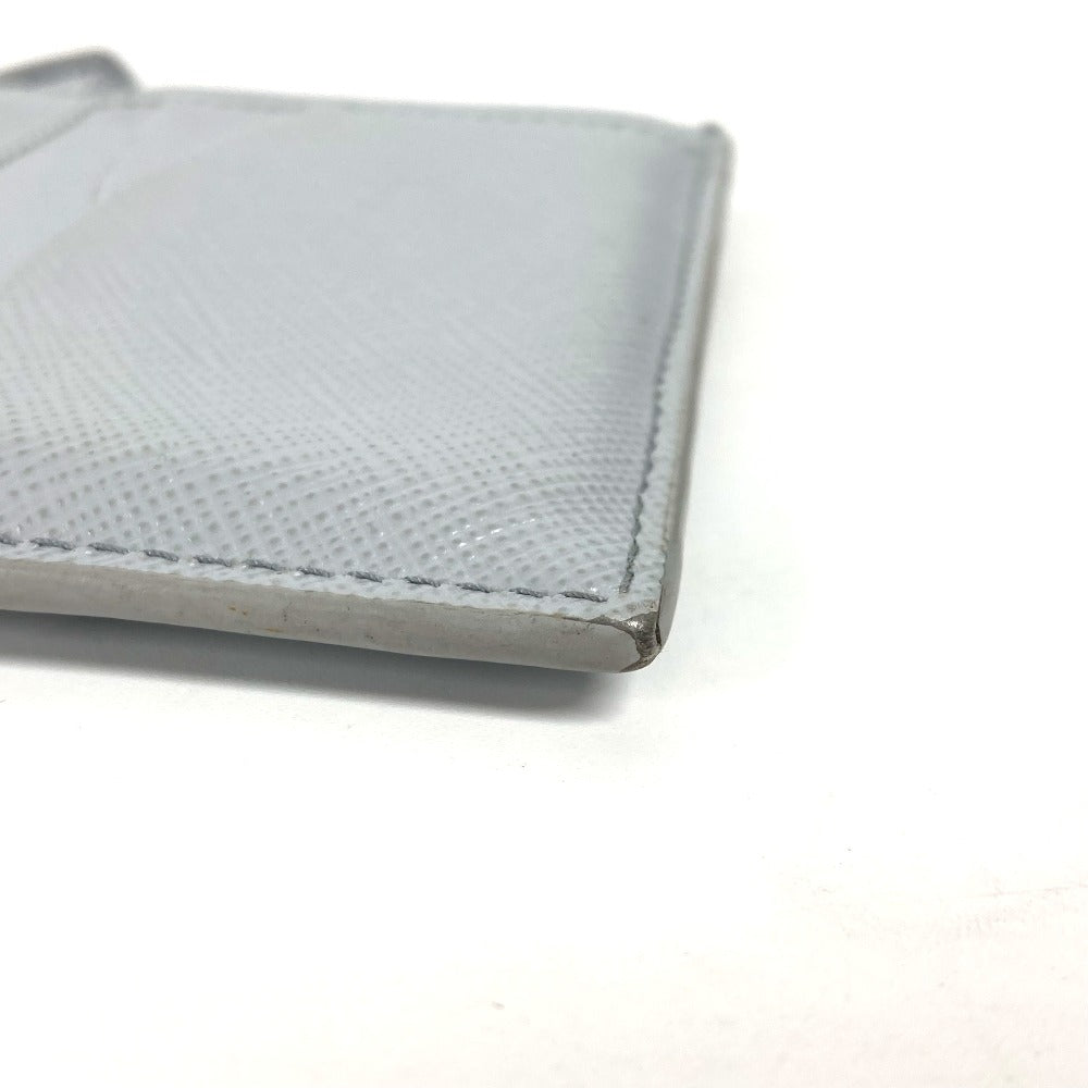PRADA Coin case saffiano leather blue logo Women Secondhand Authentic