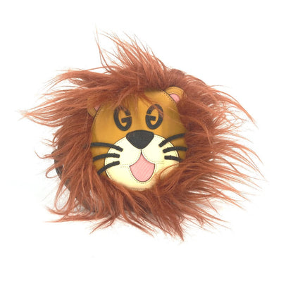GUCCI Clutch bag 704806 Fur, Leather, Suede Brown GG Lion Lion Round Women Used Authentic