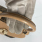 FENDI Handbag Leather / canvas Brown Turn lock Zucca Women Used Authentic