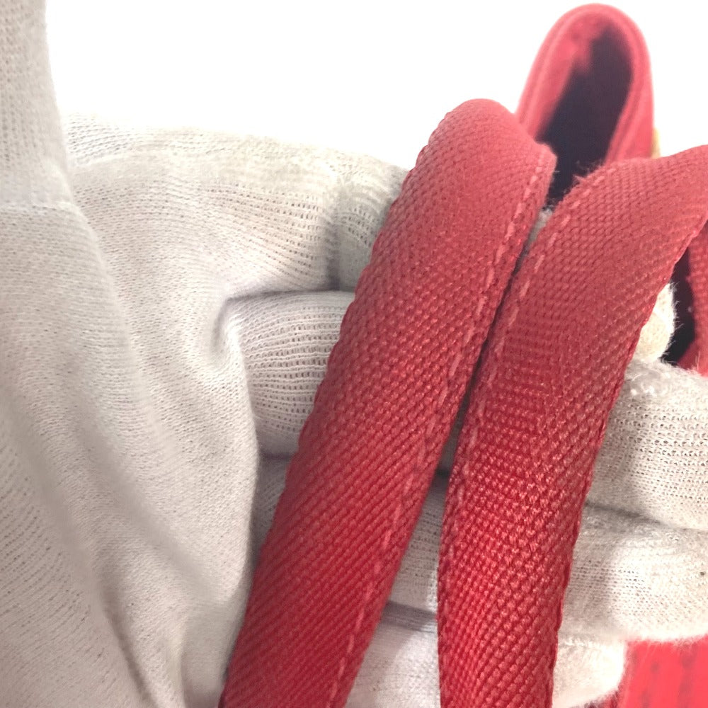 PRADA Tote Bag canvas Red With logo Canapa CANAPA MINI Women Used Authentic