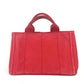 PRADA Tote Bag canvas Red With logo Canapa CANAPA MINI Women Used Authentic
