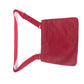 PRADA Shoulder Bag Nylon Red Pochette Triangle logo plate Women Used Authentic