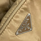 PRADA Shoulder Bag Nylon beige Triangle logo plate Women Used Authentic