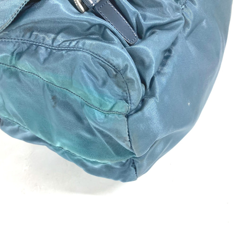 PRADA Backpack Nylon blue backpack bag Triangle logo plate unisex(Unisex) Used Authentic