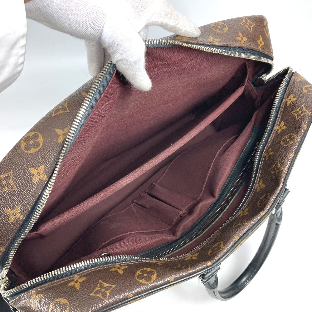 LOUIS VUITTON Business bag M40224 Monogram macacer canvas Brown Monogram macacer Porto Documan  VowayajuGM mens Used Authentic
