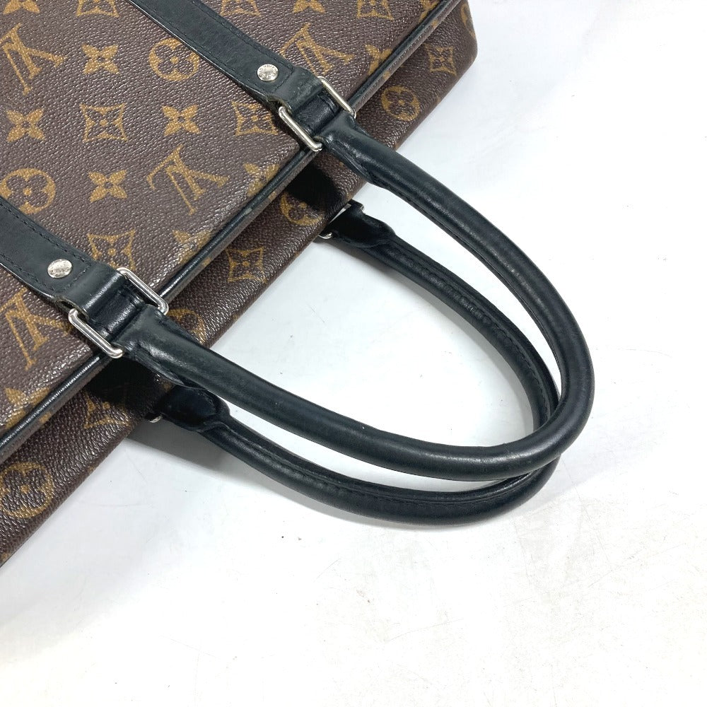 LOUIS VUITTON Business bag M40224 Monogram macacer canvas Brown Monogram macacer Porto Documan  VowayajuGM mens Used Authentic
