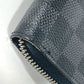 LOUIS VUITTON Long Wallet Purse N61653 Damier Grafitto Canvas black Damier Grafitte Portefeuille Vasco mens Used Authentic