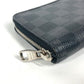 LOUIS VUITTON Long Wallet Purse N61653 Damier Grafitto Canvas black Damier Grafitte Portefeuille Vasco mens Used Authentic
