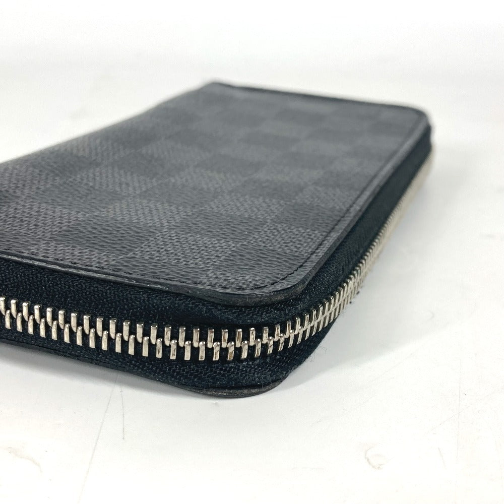 LOUIS VUITTON Long Wallet Purse N61653 Damier Grafitto Canvas black Damier Grafitte Portefeuille Vasco mens Used Authentic
