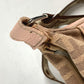 FENDI Shoulder Bag Leather / canvas Pink beige type Selleria logo Zucca Women Used Authentic