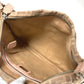 FENDI Shoulder Bag Leather / canvas Pink beige type Selleria logo Zucca Women Used Authentic
