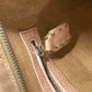 FENDI Shoulder Bag Leather / canvas Pink beige type Selleria logo Zucca Women Used Authentic