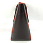 LOEWE Shoulder Bag leather Brown Anagram logo punching Women Used Authentic