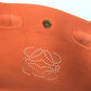 LOEWE Shoulder Bag leather Brown Anagram logo punching Women Used Authentic
