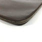 FENDI Clutch bag leather Brown vintage FF logo Women Used Authentic