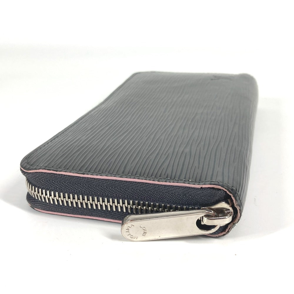LOUIS VUITTON Long Wallet Purse M69386 Epi Leather gray Epi Zippy wallet unisex(Unisex) Used Authentic