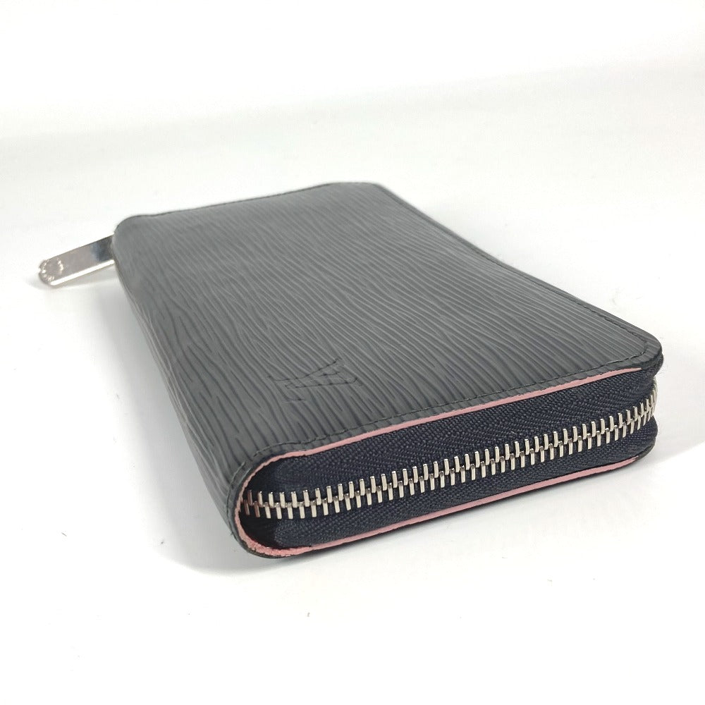 LOUIS VUITTON Long Wallet Purse M69386 Epi Leather gray Epi Zippy wallet unisex(Unisex) Used Authentic