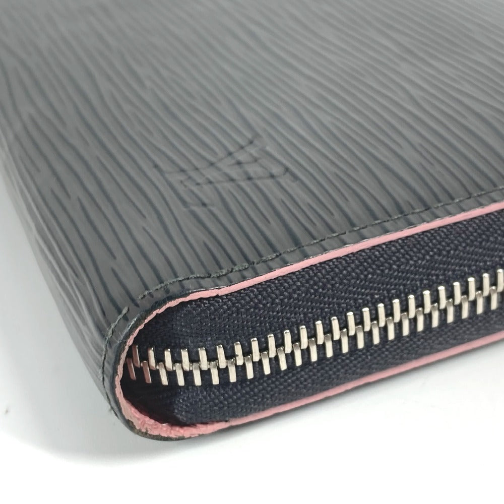 LOUIS VUITTON Long Wallet Purse M69386 Epi Leather gray Epi Zippy wallet unisex(Unisex) Used Authentic