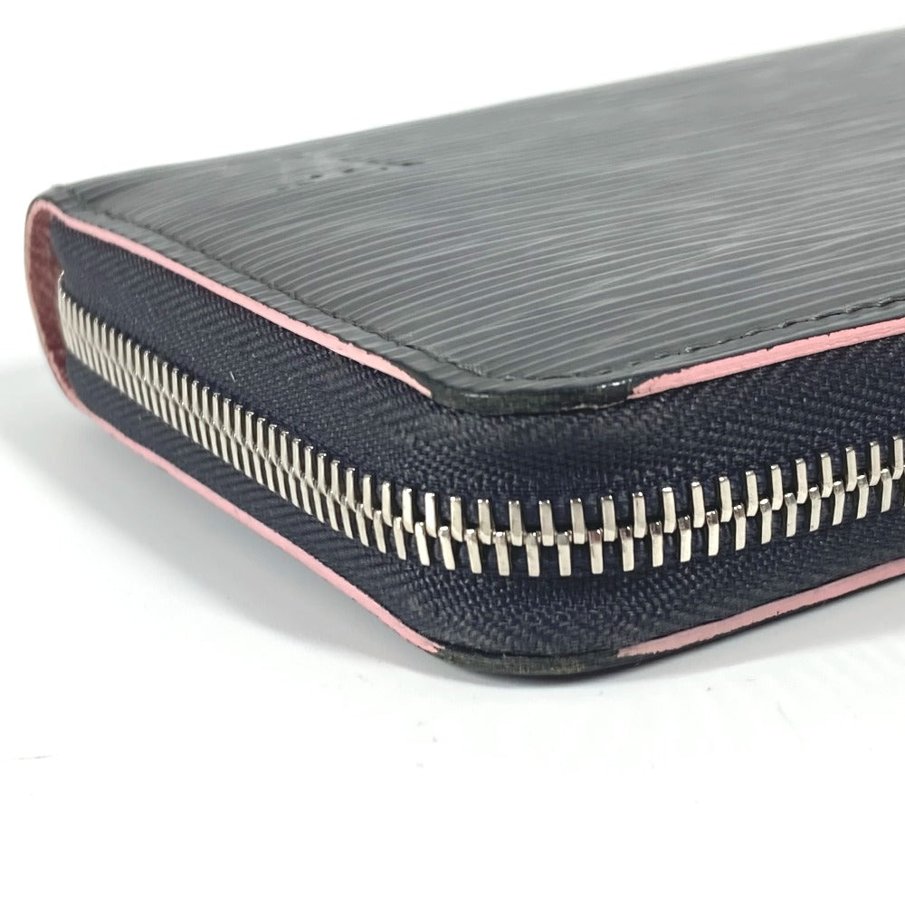 LOUIS VUITTON Long Wallet Purse M69386 Epi Leather gray Epi Zippy wallet unisex(Unisex) Used Authentic