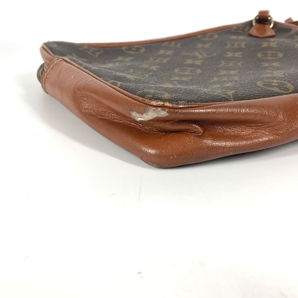 LOUIS VUITTON Clutch bag Monogram canvas Brown Monogram Saxophone unisex(Unisex) Used Authentic